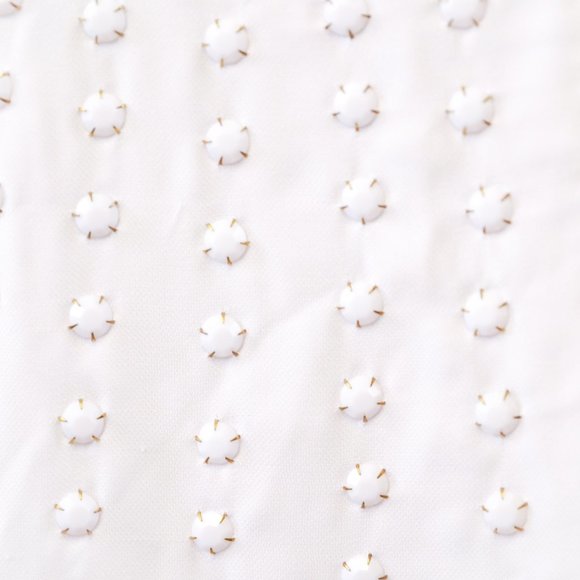 Anthropologie S Retro 60s Mini Dress White - Picture 2 of 8